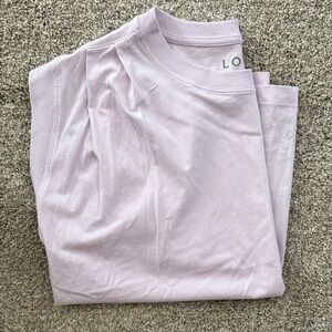 LOFT Lavender Short-Sleeve Crewneck Tee